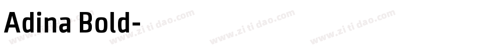 Adina Bold字体转换